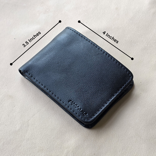 Bi-Fold Dollar Size Genuine Leather