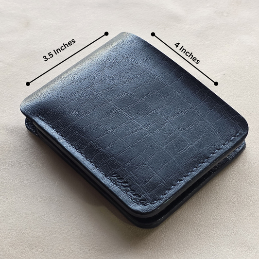 Mid Night Black Classic Bi-Fold Full Grain Leather (DOLLAR SIZE)