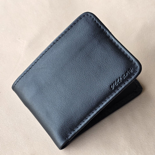 Bi-Fold Dollar Size Genuine Leather